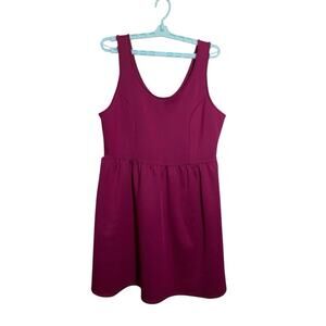 Forever 21 Fuchsia Dress Plus Size 2x Flowy Skate Sheath
